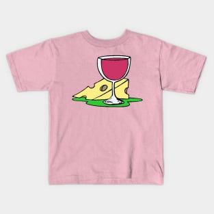 Wine and Cheese Nite Scene Kids T-Shirt